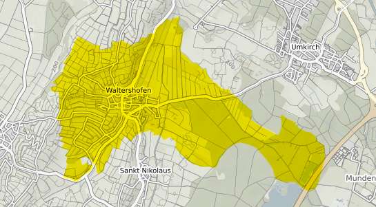 Immobilienpreisekarte Freiburg im Breisgau Waltershofen
